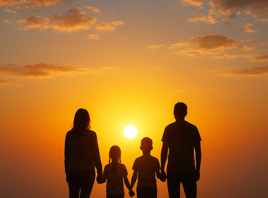 Symbolic sunrise representing survival, resilience, and new beginnings after trauma.